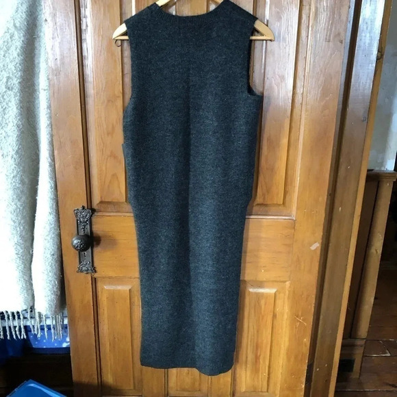 CYNTHIA ROWLEY Wool Mohair  Blend Sleeveless Sweater Dress - Picture 4 of 8